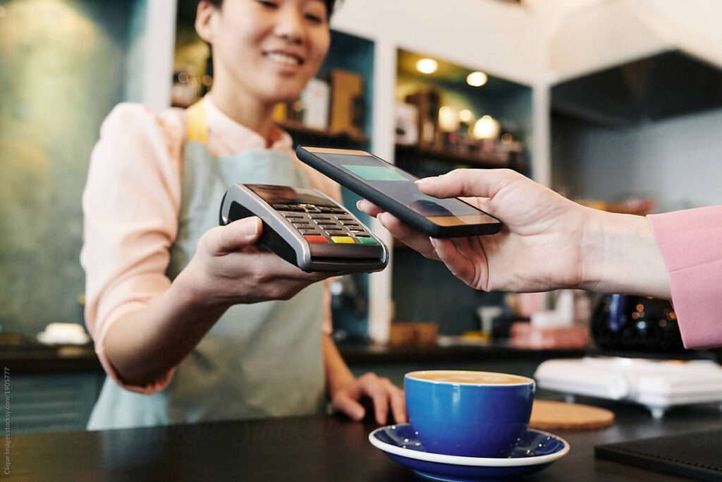 Digital payment for coffee